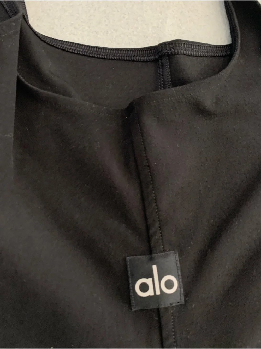 Alo Yoga Alosoft Head Start Dress Black Size XSS Sleeveless Bodycon